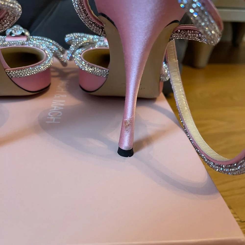 Authentic Mach & Mach pink heels - Picture 8 of 13